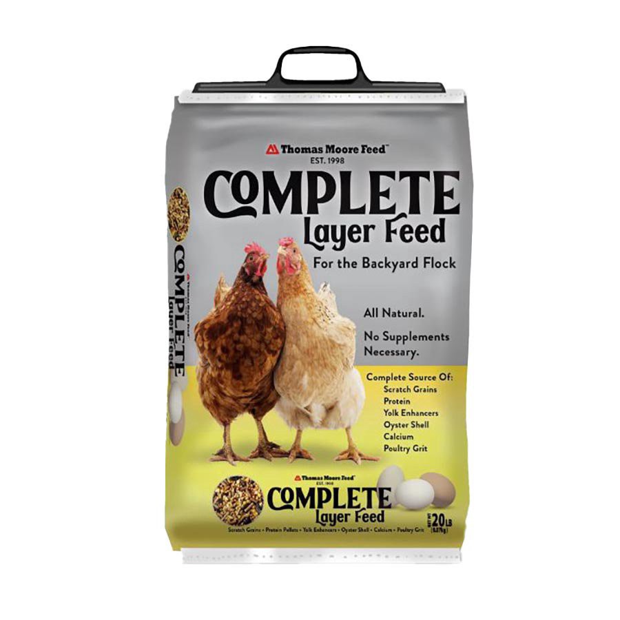 slide 1 of 1, Thomas Moore Feed Thomas Moore Complete Layer Feed For Backyard Flock, 20 lb