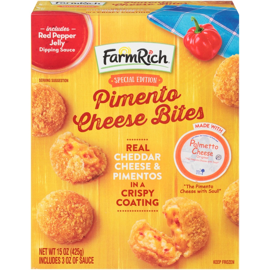 slide 1 of 1, Farm Rich Pimento Cheese Bites, 15 oz