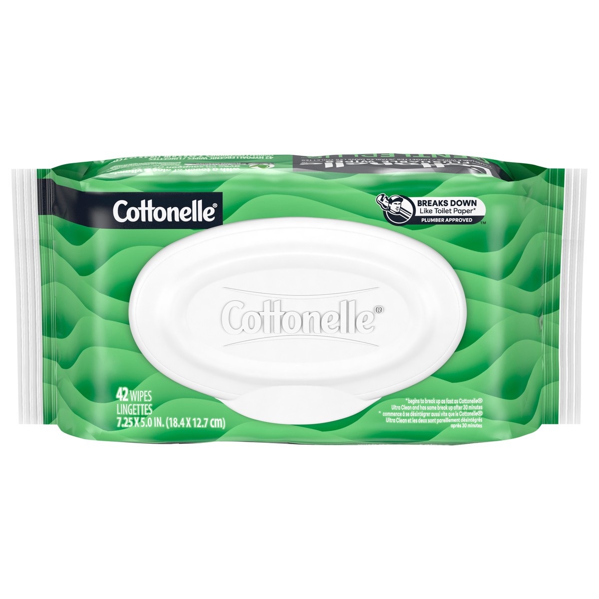 slide 1 of 10, Cottonelle GentlePlus Flushable Wet Wipes with Aloe & Vitamin E, Adult Wet Wipes, 1 Flip-Top Pack, 42 Total Flushable Wipes, 42 ct