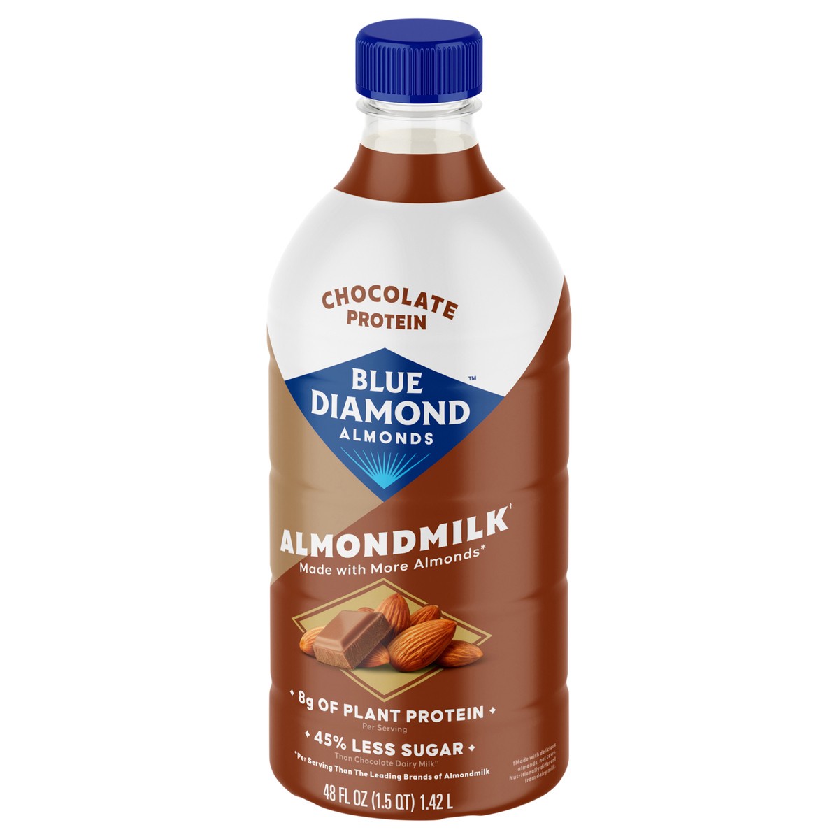 slide 13 of 15, ALMOND BREEZE CHOC PROTEIN MILK, 48 oz