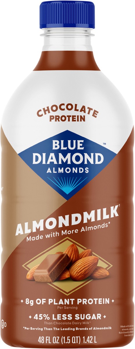 slide 11 of 15, ALMOND BREEZE CHOC PROTEIN MILK, 48 oz