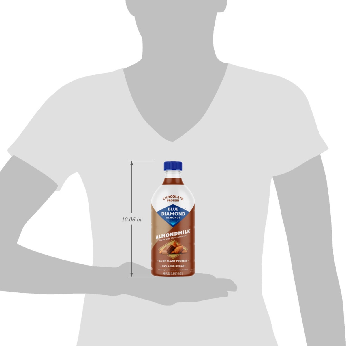 slide 3 of 15, ALMOND BREEZE CHOC PROTEIN MILK, 48 oz