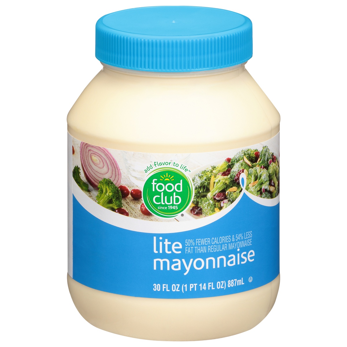 slide 2 of 11, Food Club Lite Mayonnaise, 30 oz