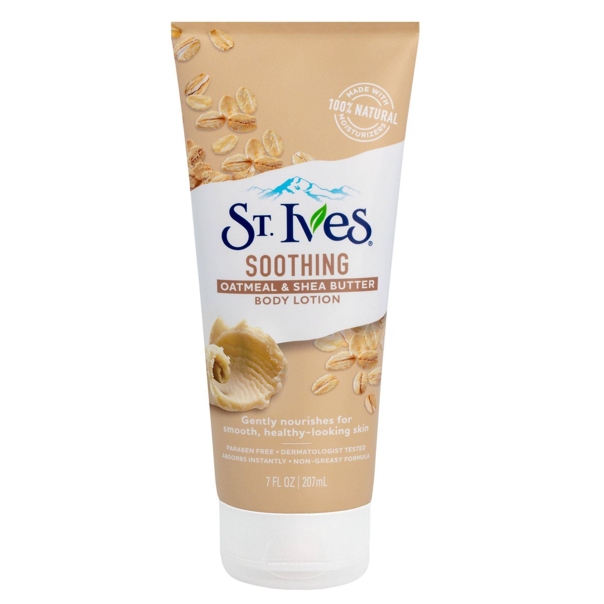 slide 1 of 3, St. Ives Soothing Oatmeal and Shea Butter Body Lotion, 7 oz