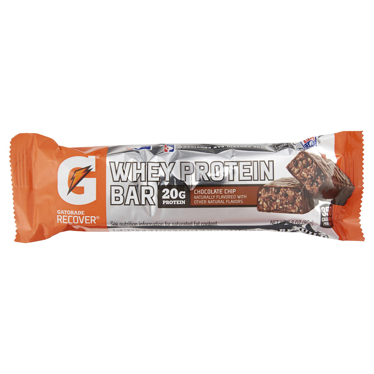 slide 1 of 3, Gatorade Recover Chocolate Chip Whey Protein Bar, 2.8 oz