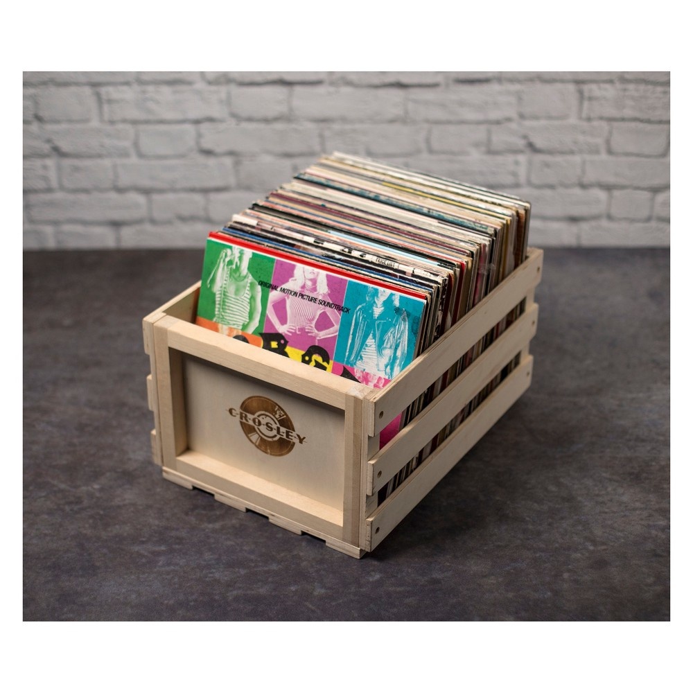slide 3 of 4, Crosley Record Storage Crate Wooden, 1 ct