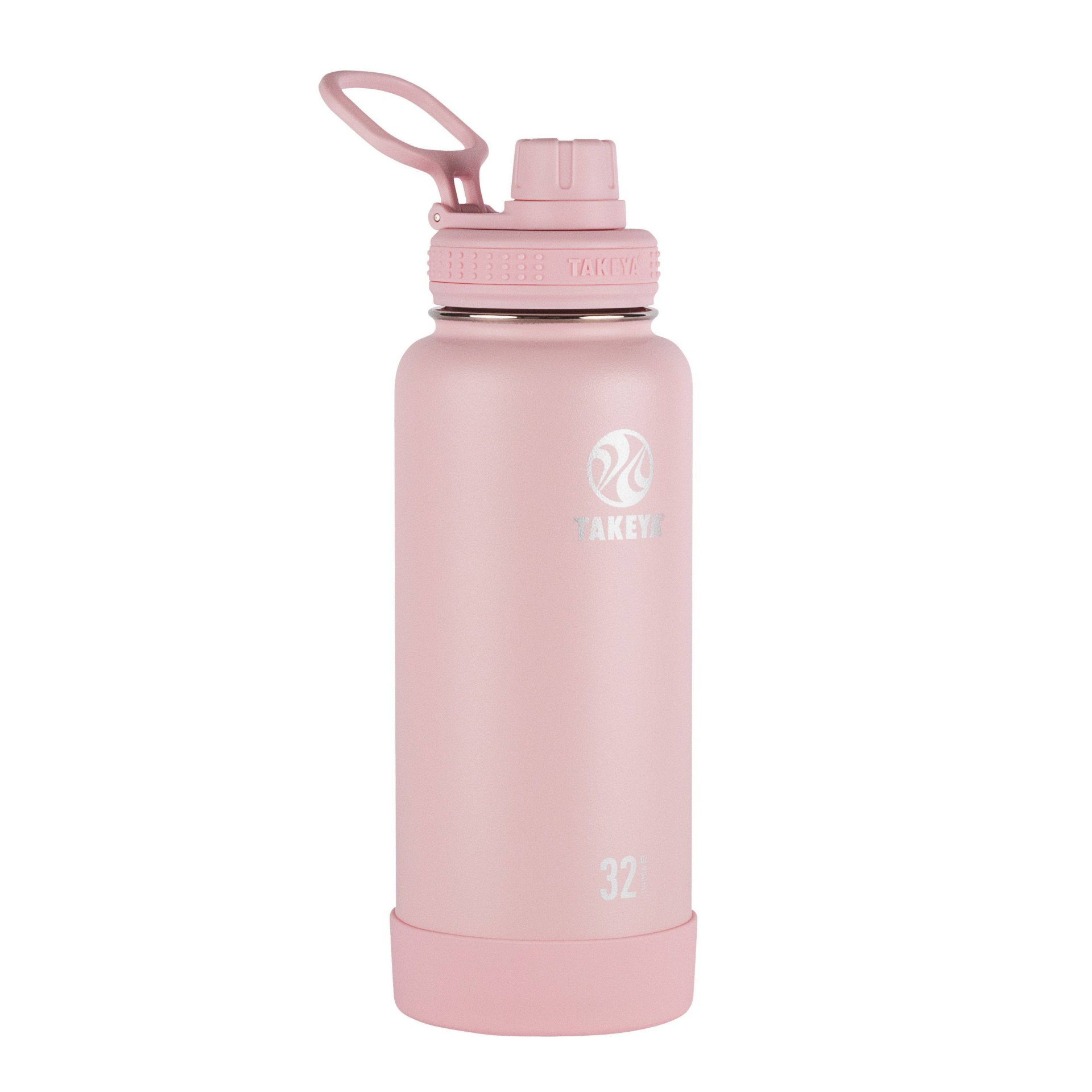 slide 1 of 5, Takeya 32oz Actives Insulated Stainless Steel Water Bottle with Spout Lid - Blush, 1 ct