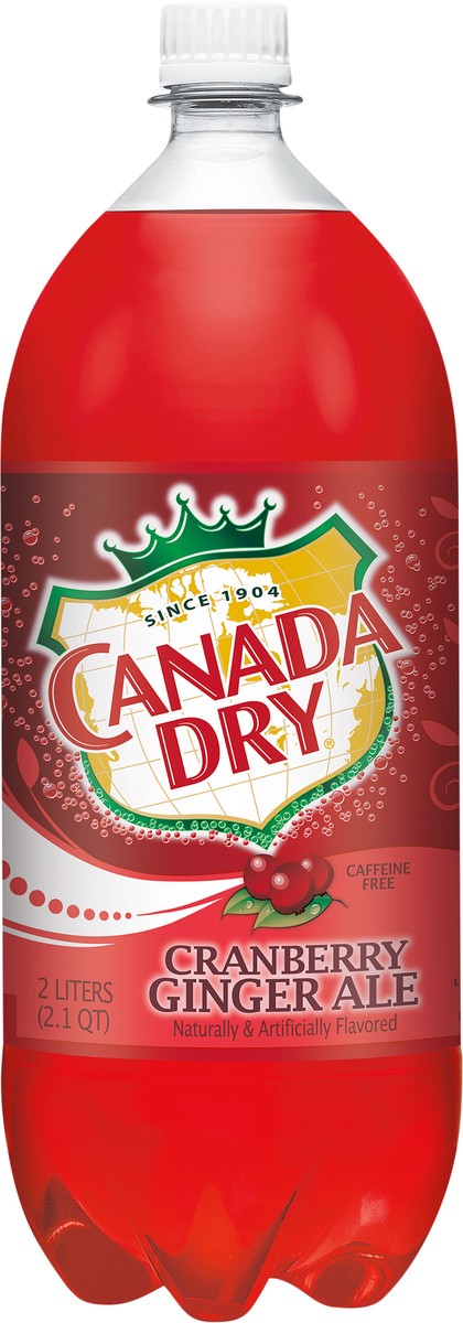 slide 4 of 6, Canada Dry Cranberry Ginger Ale Bottle, 2 liter