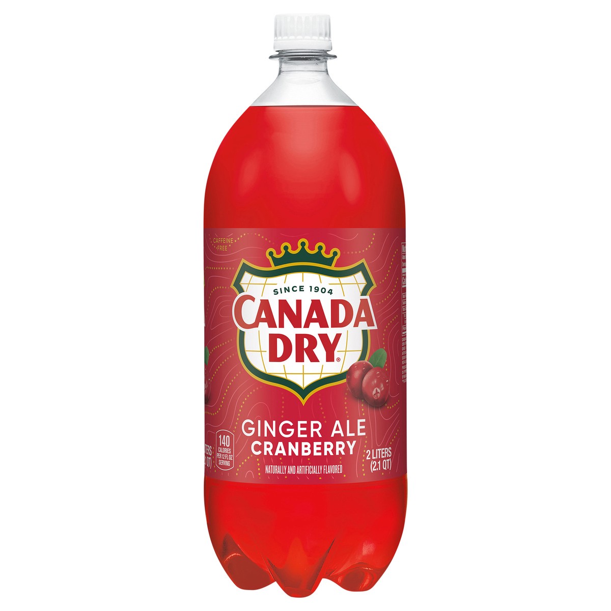 slide 1 of 6, Canada Dry Cranberry Ginger Ale Soda, 2 L bottle, 2.1 qt