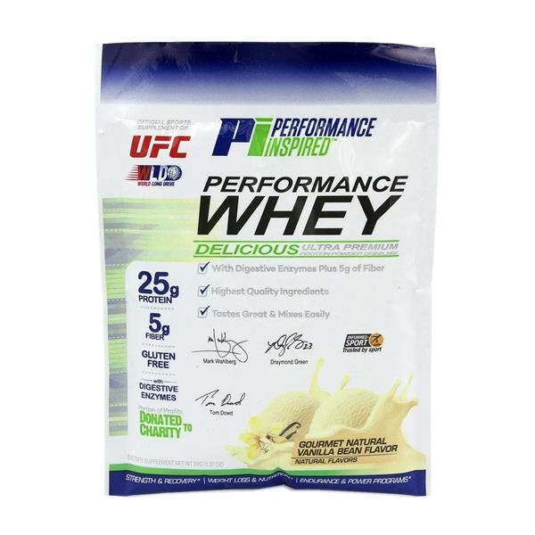 slide 1 of 1, Performance Inspired Nutrition Performance Inspired Performance Whey Gourmet Vanilla Bean Flavor Powder, 1.37 oz