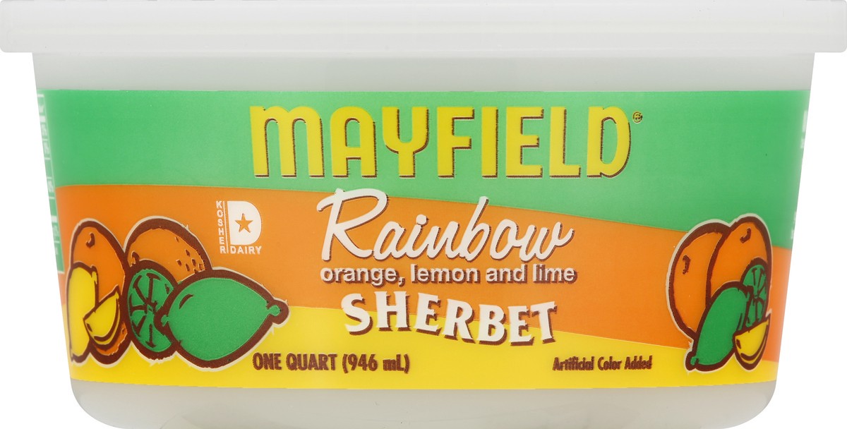 slide 1 of 9, Mayfield Rainbow Sherbet 1 qt, 1 qt