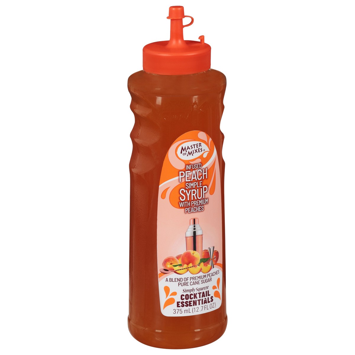 slide 6 of 9, Master of Mixes Infused Premium Peaches Peach Syrup 12.7 fl oz, 375 ml