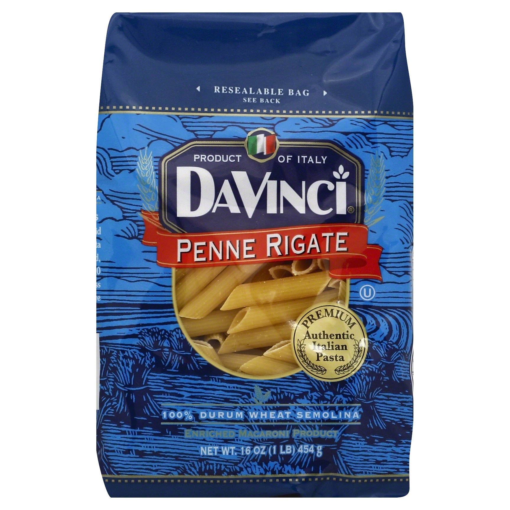 slide 1 of 1, DaVinci Penne Rigate Pasta, 16 oz