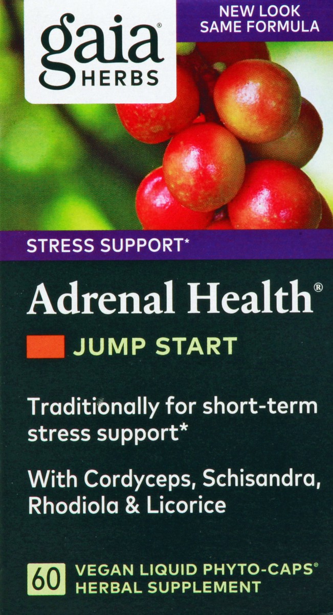 slide 1 of 13, Gaia Jump Start Vegan Liquid Phyto-Caps Adrenal Health 60 ea, 60 ct