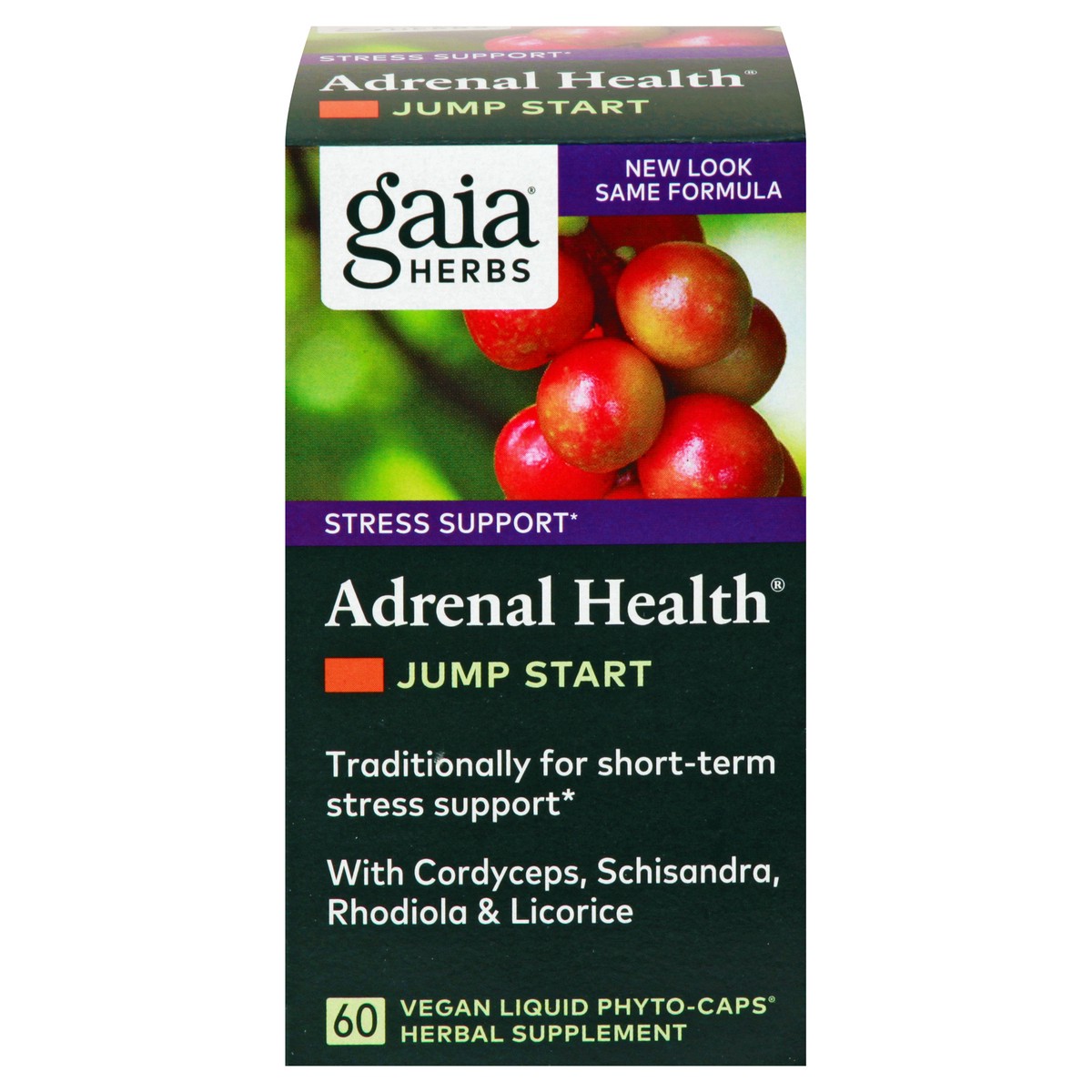 slide 1 of 13, Gaia Jump Start Vegan Liquid Phyto-Caps Adrenal Health 60 ea, 60 ct