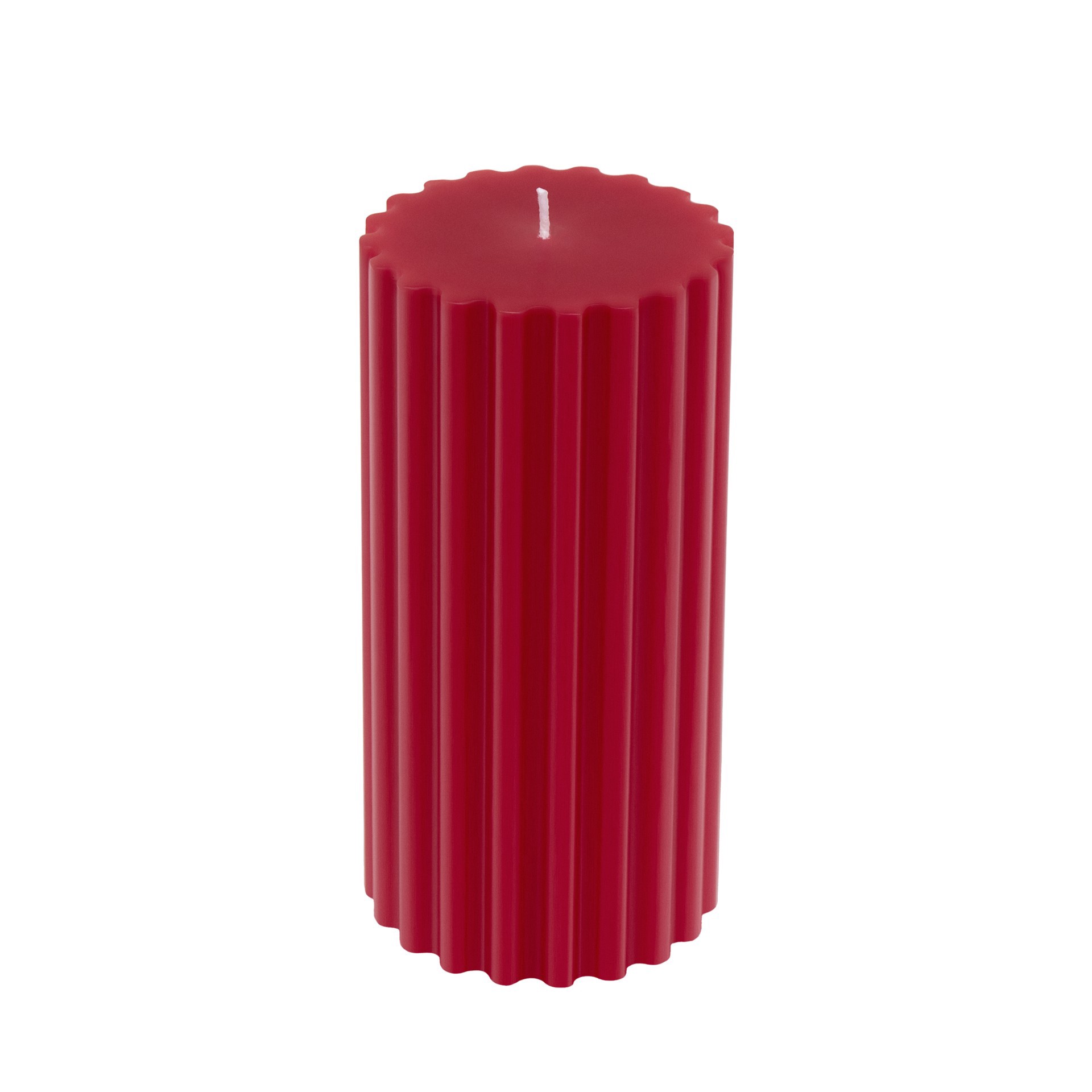 slide 4 of 4, Red With White Bow Sparkling Cider Scented Pillar Candle By Ashland, x 6