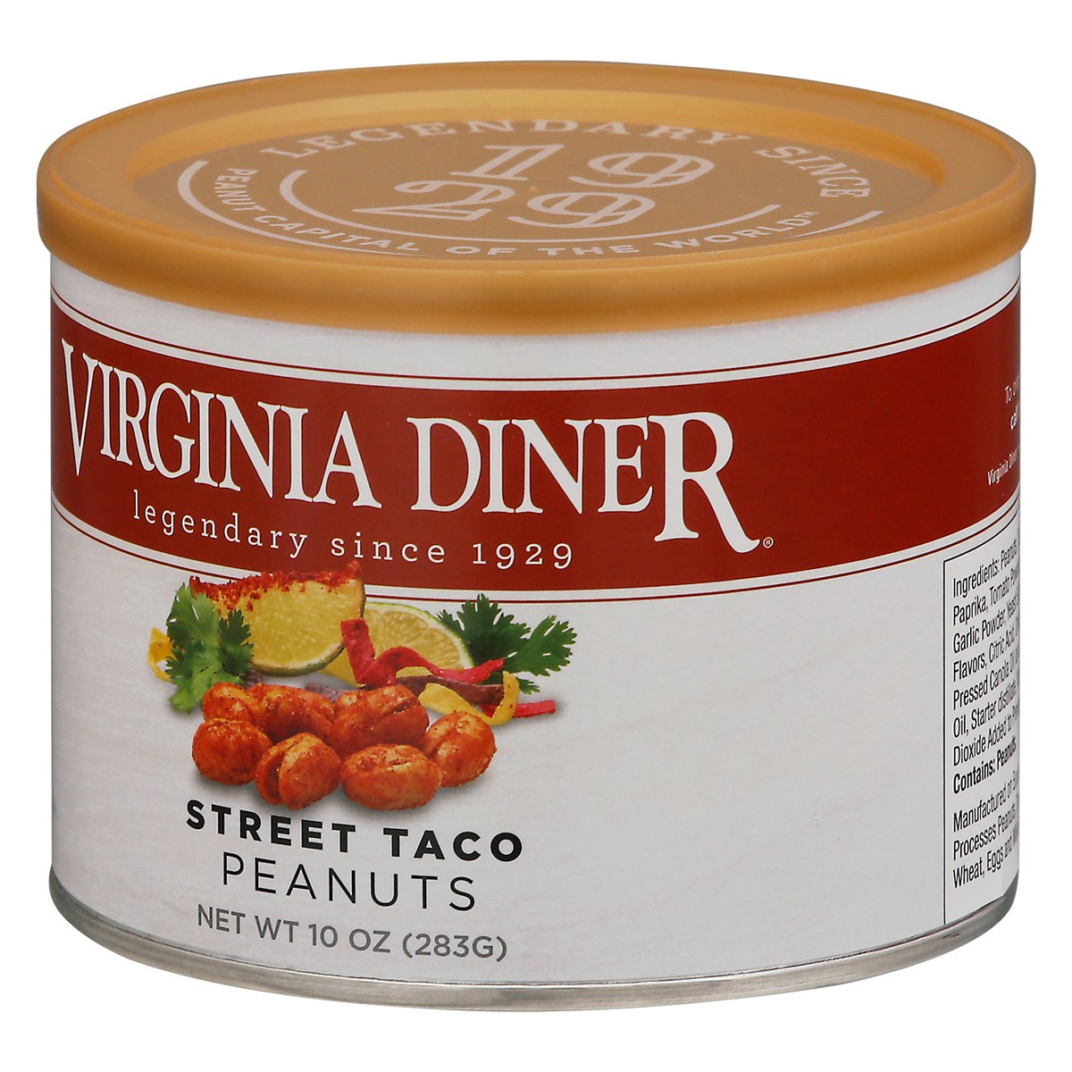 slide 2 of 9, Virginia Diner Street Taco Peanuts 10 oz Can, 10 oz