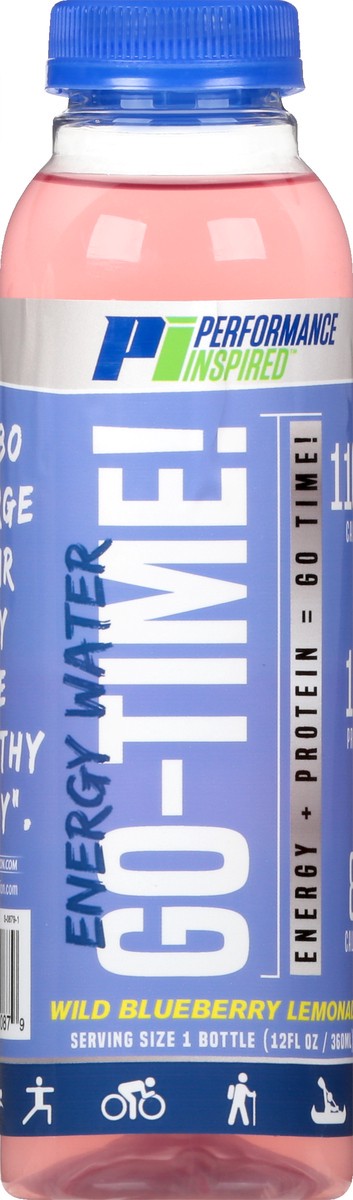 slide 5 of 13, Performance Inspired Nutrition Go-Time Wild Blueberry Lemonade Energy Water - 12 fl oz, 12 fl oz