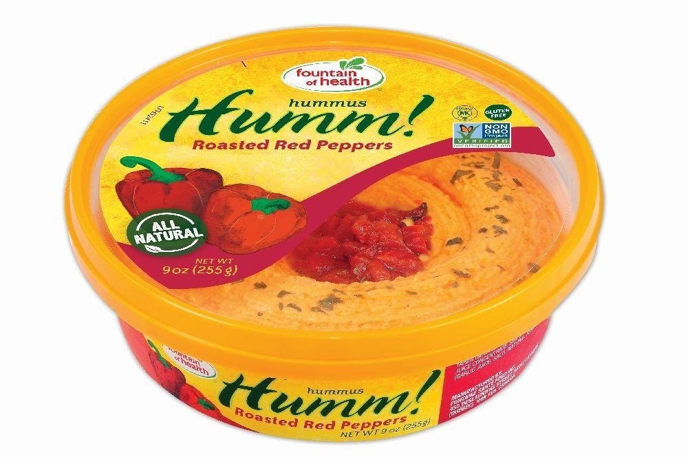 slide 1 of 1, Garden Fresh Humm! Roasted Red Pepper Hummus, 9 oz