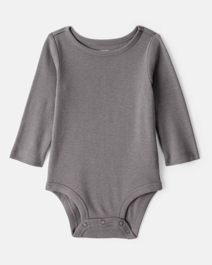 slide 5 of 5, Carter's Carters Baby Girl 2-Piece Leopard Leopard Print Long-Sleeve Dress Set Grey/Brown NB, 2 pc