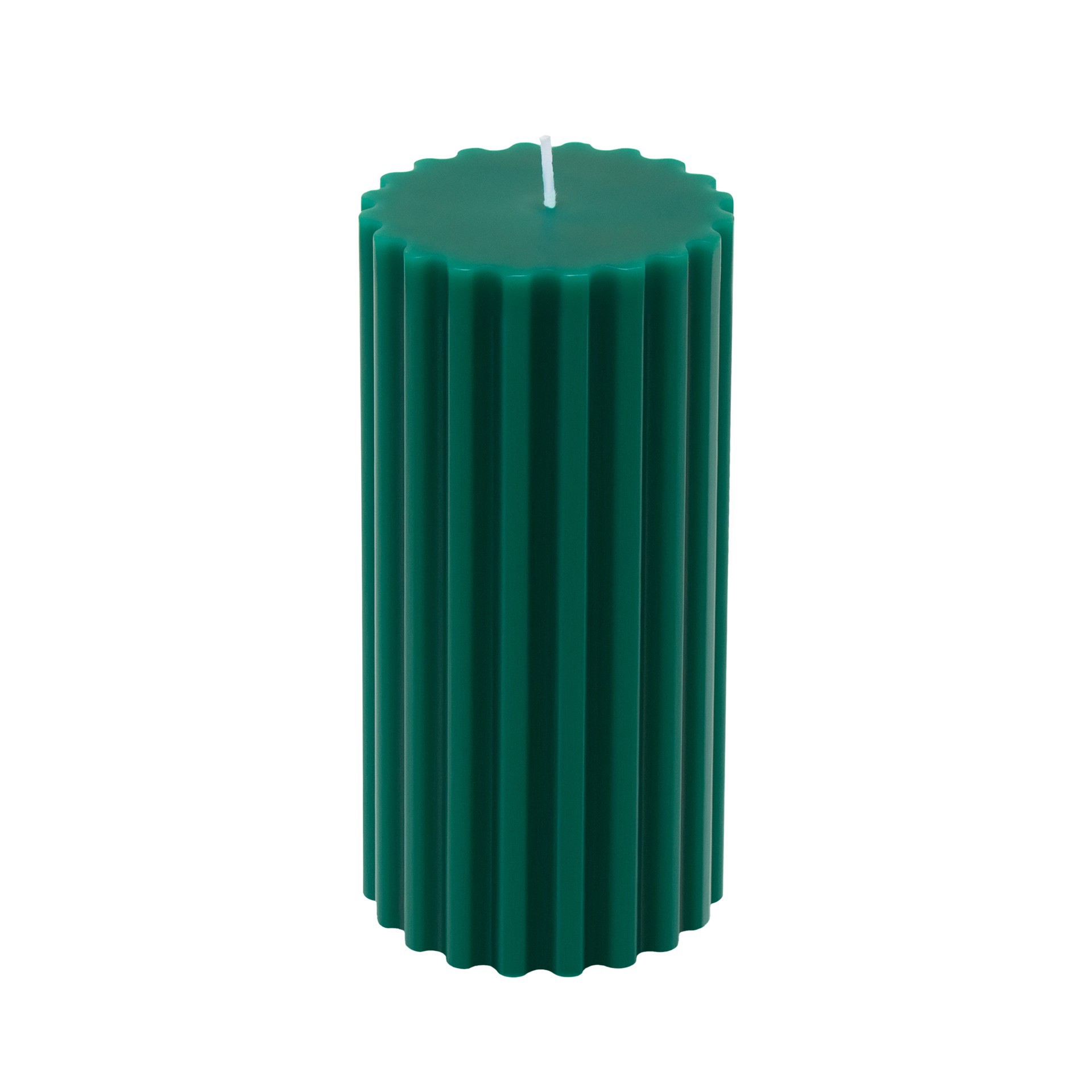 slide 4 of 4, Green With Red Bow Balsam Forest Scented Pillar Candle By Ashland, 3 in x 6 in
