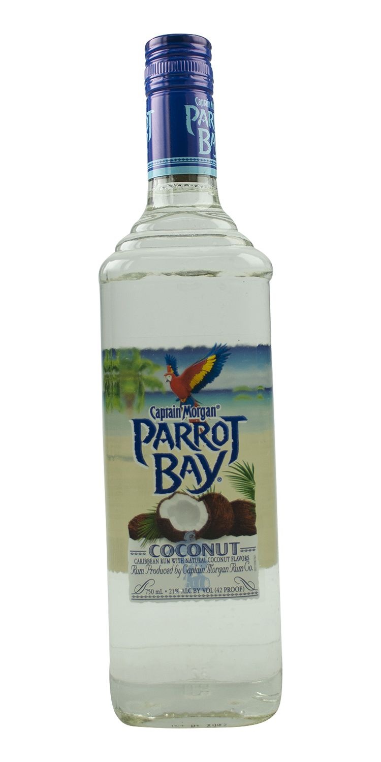 slide 1 of 1, Captain Morgan Parrot Bay Coconut Rum, 750 ml