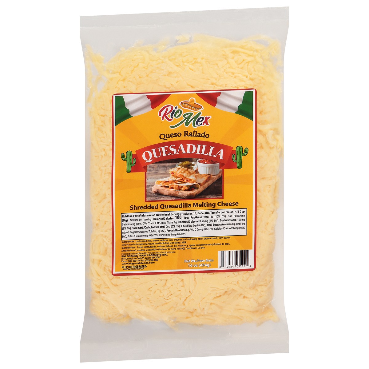 slide 8 of 11, Rio Mex Quesadilla Shredded Melting Cheese 16 oz, 16 oz