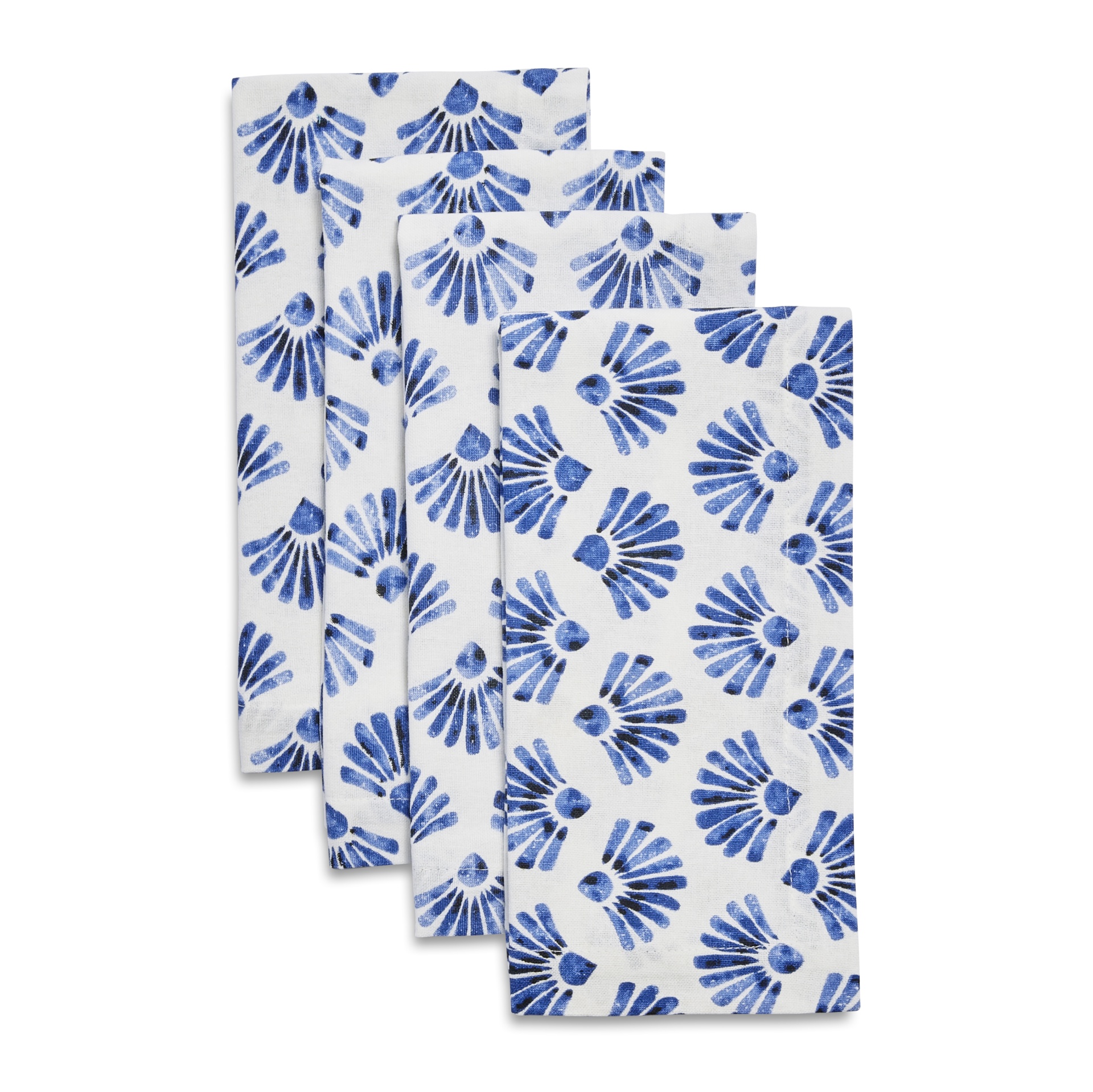 slide 1 of 1, Sur La Table Ocean Fan Napkins, 4 ct