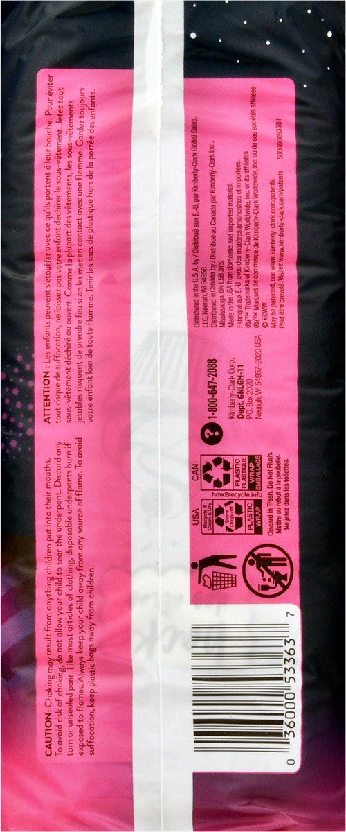 slide 5 of 9, Goodnites Girls' Nighttime Bedwetting Underwear, Size Large (68-95 lbs), 11 Ct, 11 ct