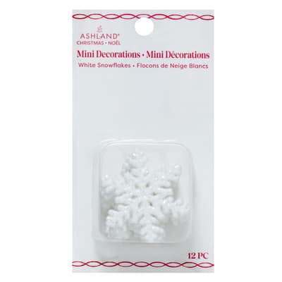 slide 1 of 2, Mini White Snowflake Decorations, 12ct. By Ashland, 12 ct