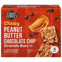 First Street Peanut Butter Choc Chp Chewy Gran Bar