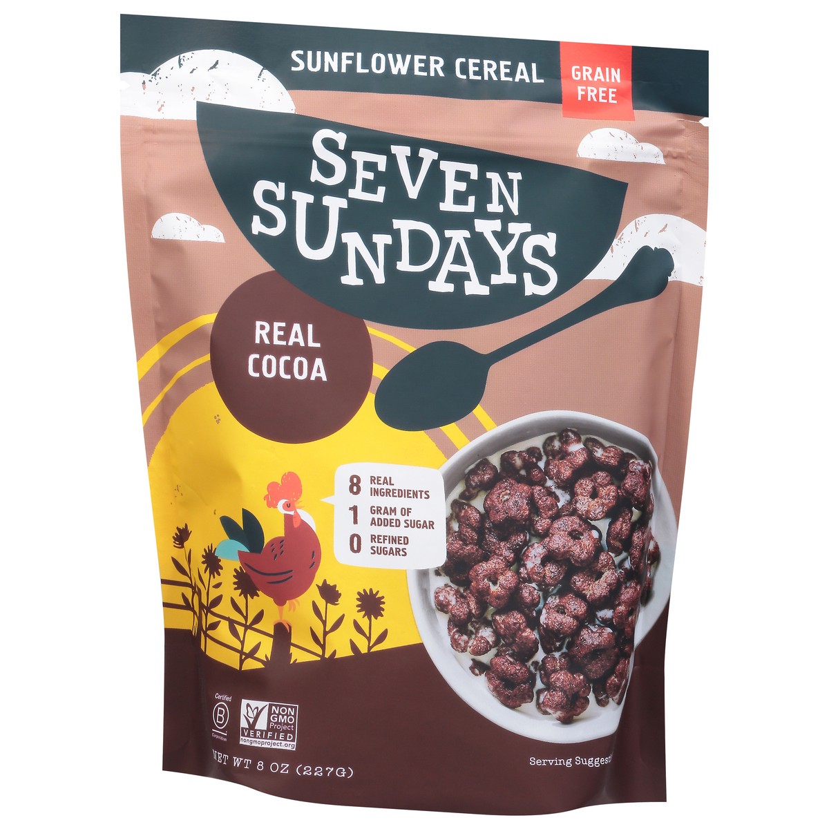 slide 7 of 9, Seven Sundays Grain Free Real Cocoa Sunflower Cereal 8 oz, 8 oz