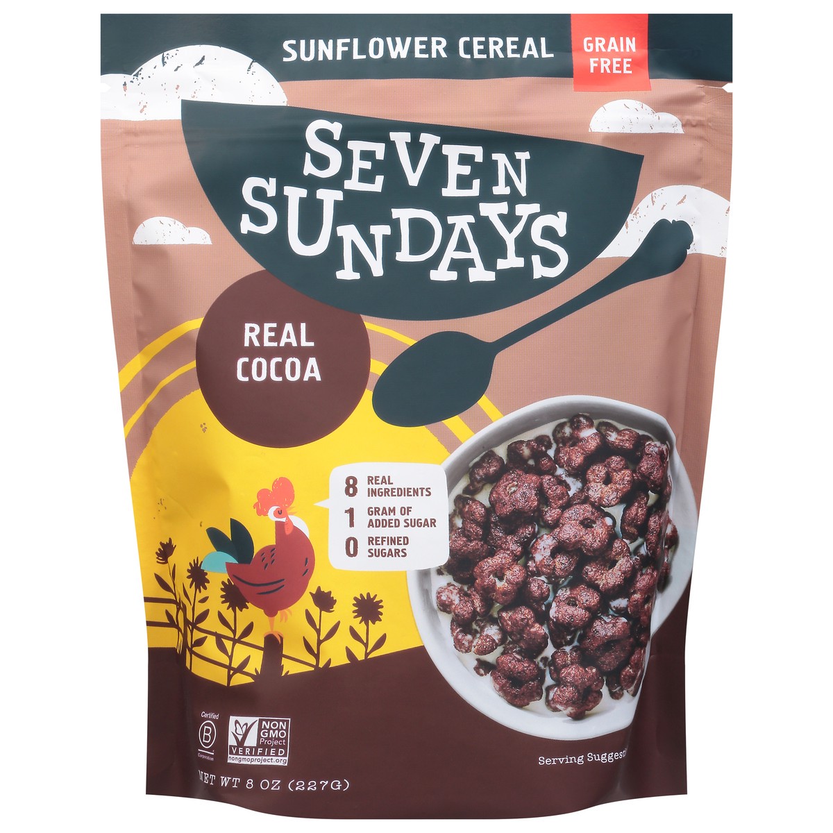 slide 1 of 9, Seven Sundays Grain Free Real Cocoa Sunflower Cereal 8 oz, 8 oz