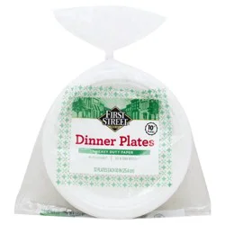 First Street Heavy Duty 10 Dinner Plates