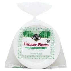 First Street Heavy Duty 10 Dinner Plates