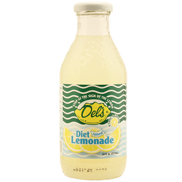 slide 1 of 1, Del's Dels All Natrual Diet Lemonade - 16 fl oz, 16 fl oz