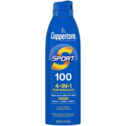 Coppertone Sport Sunscreen Spray SPF 100, 5.5 oz