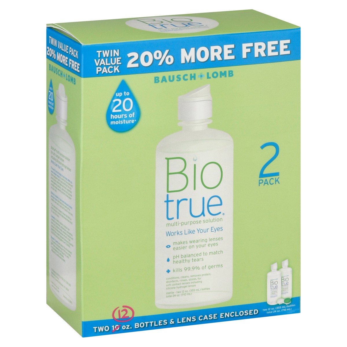 slide 4 of 12, Biotrue 2 Pack Multi-Purpose Solution 2 ea, 2 ct