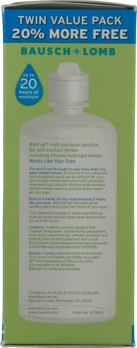 slide 9 of 12, Biotrue 2 Pack Multi-Purpose Solution 2 ea, 2 ct