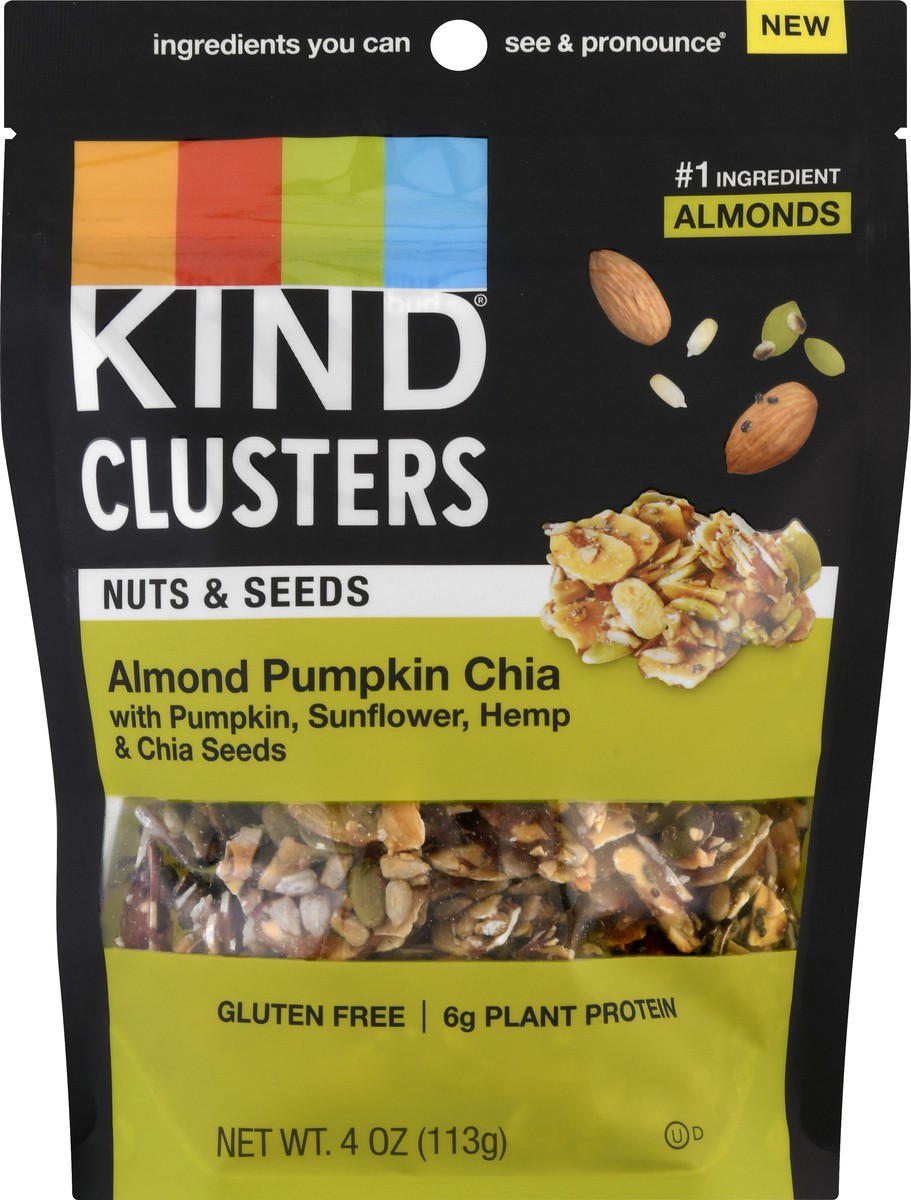 slide 4 of 13, KIND Almond Pumpkin Chia Nuts & Seeds Clusters 4 oz, 4 oz
