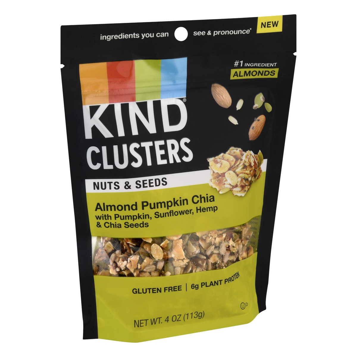 slide 11 of 13, KIND Almond Pumpkin Chia Nuts & Seeds Clusters 4 oz, 4 oz