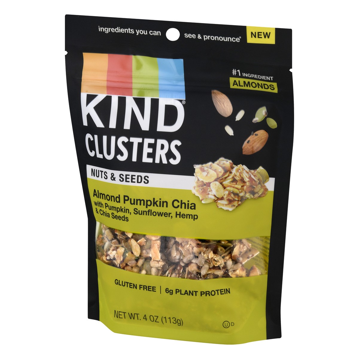 slide 7 of 13, KIND Almond Pumpkin Chia Nuts & Seeds Clusters 4 oz, 4 oz