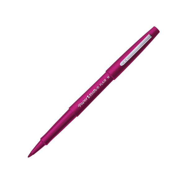 slide 1 of 1, Paper Mate Flair Porous-Point Pen, Magenta Ink, 1 ct