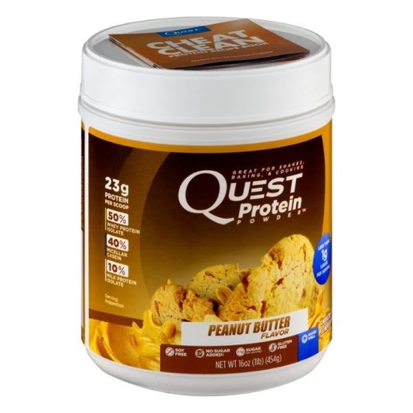 slide 1 of 1, Quest Peanut Butter Protein Powder, 1 lb