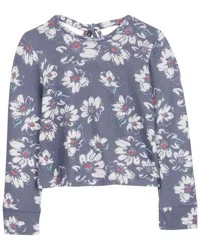 Oshkosh Kid Floral Knit Long-Sleeve Fashion Top - Floral Purple 6-6X