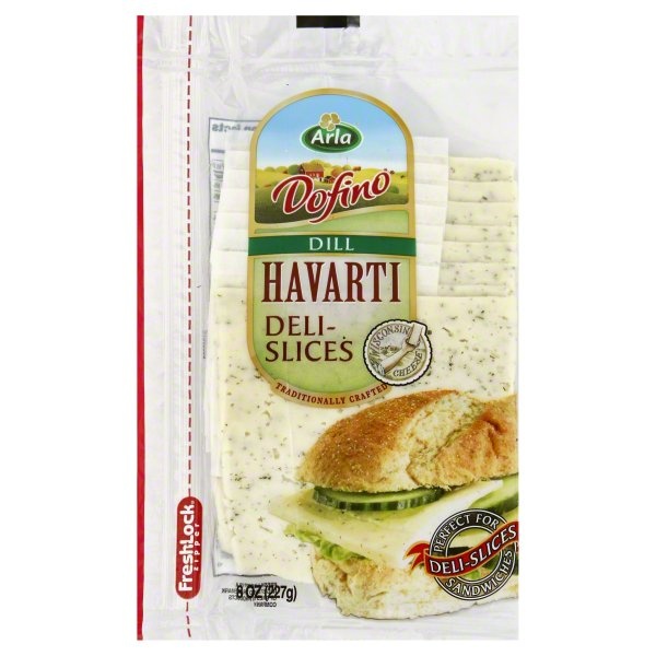 slide 1 of 3, Dofino Havarti Dill Sliced, 8 oz