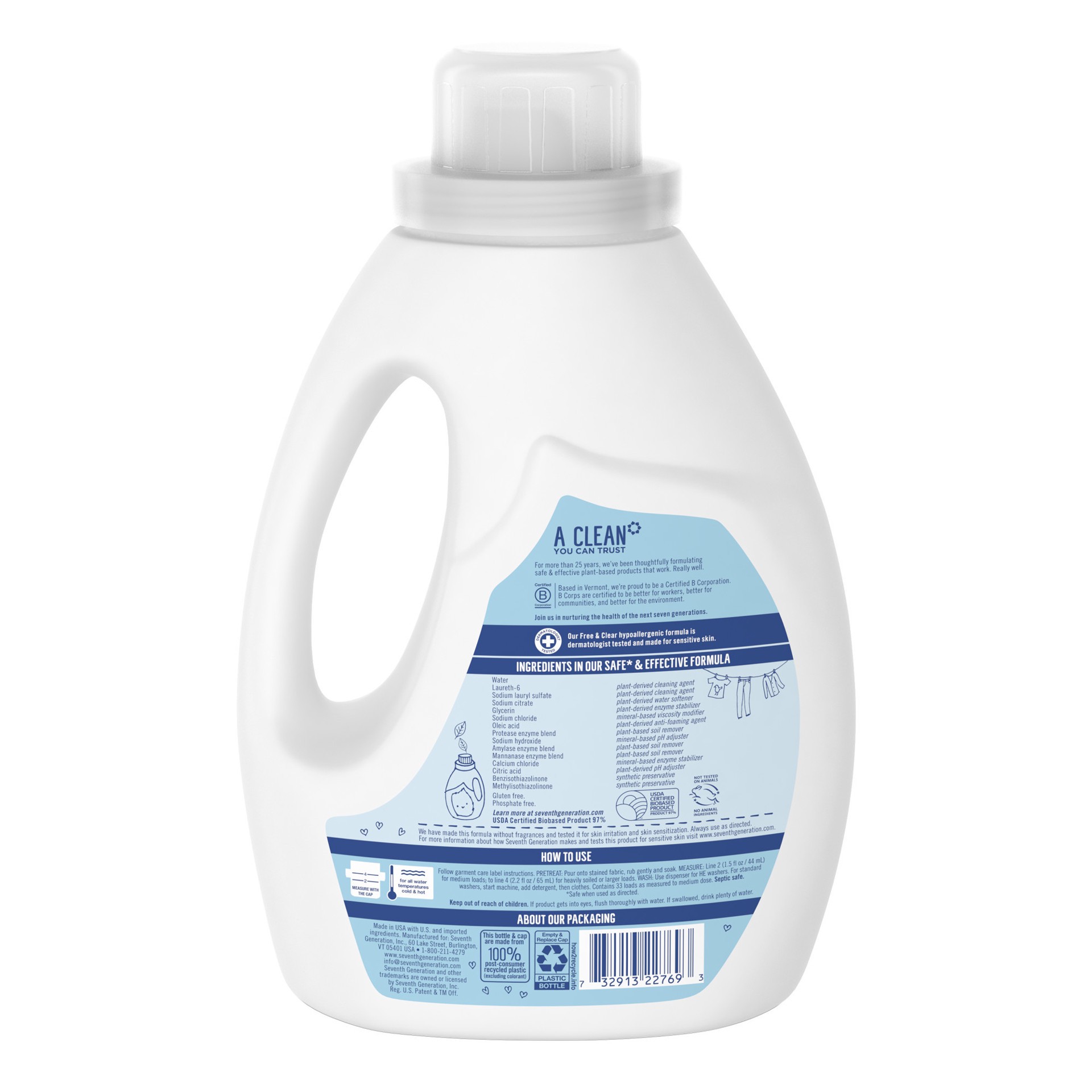 slide 3 of 3, SVG Liquid Laundry Detergent Free & Clear, 50 oz, 50 oz