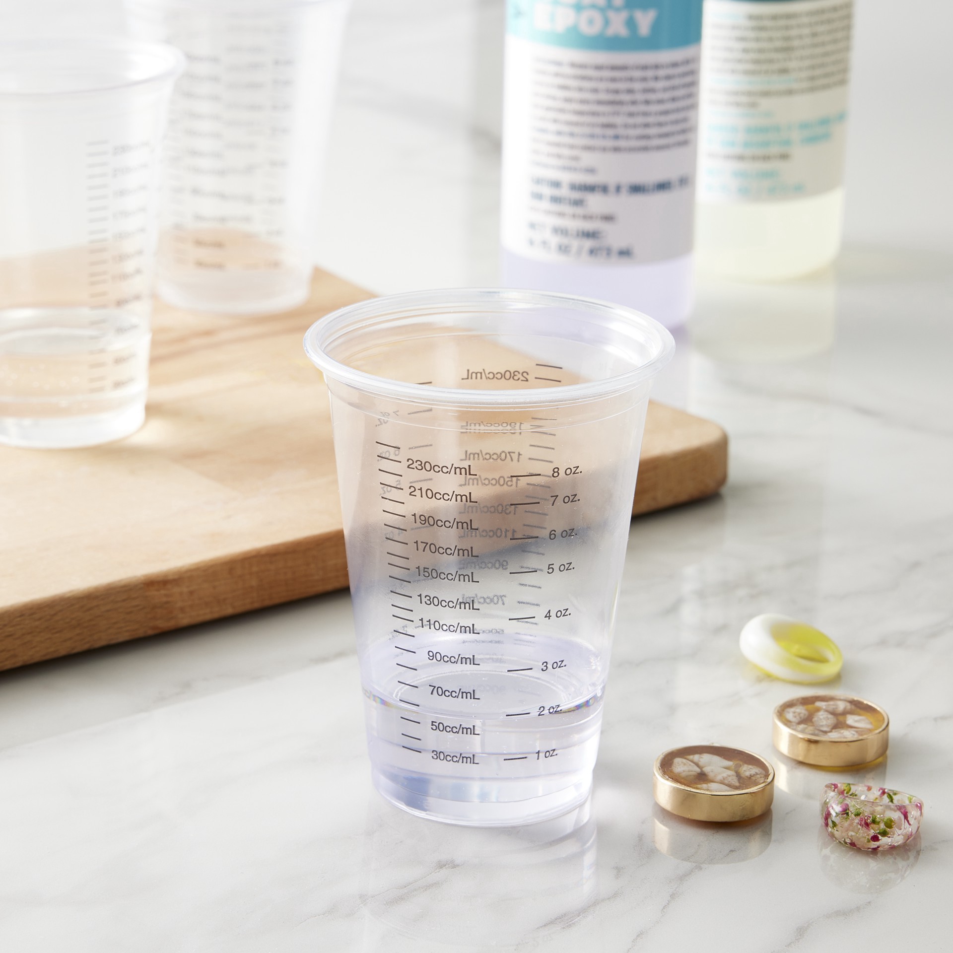 slide 4 of 4, 8oz. Resin Mixing Container Pack By Craft Smart, 10ct., 10 ct