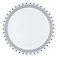 slide 3 of 9, Corelle Livingware City Block Dinner Plate - White/Black, 10.25 in