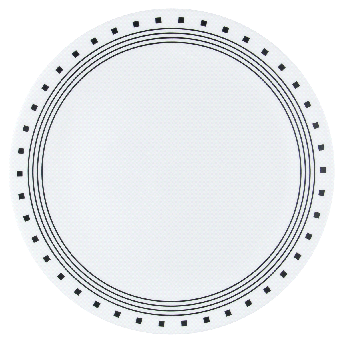 slide 5 of 9, Corelle Livingware City Block Dinner Plate - White/Black, 10.25 in